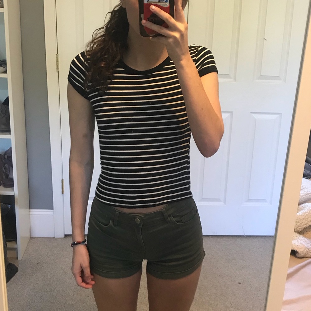 Striped Crop Top